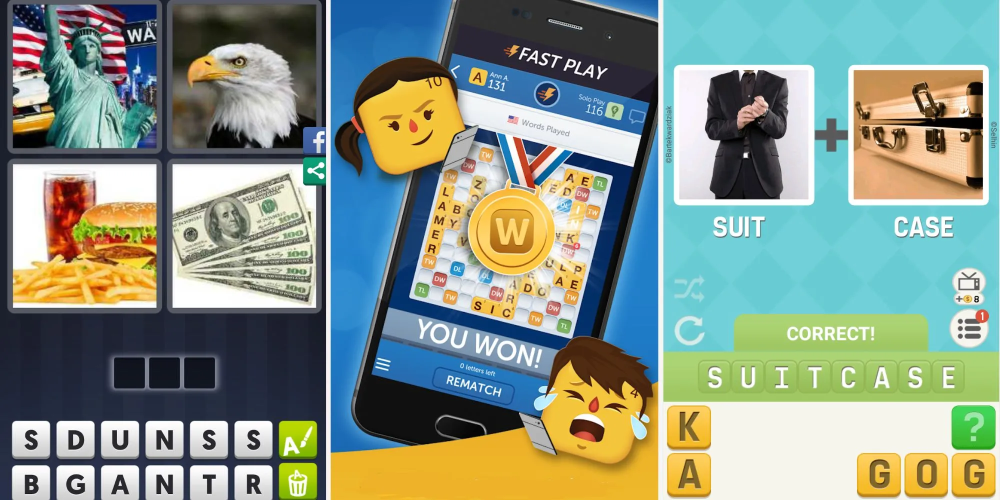 Tổng hợp các tựa game chữ di động phổ biến như 4 Pics 1 Word và Words with Friends, giúp rèn luyện từ vựng hiệu quả.