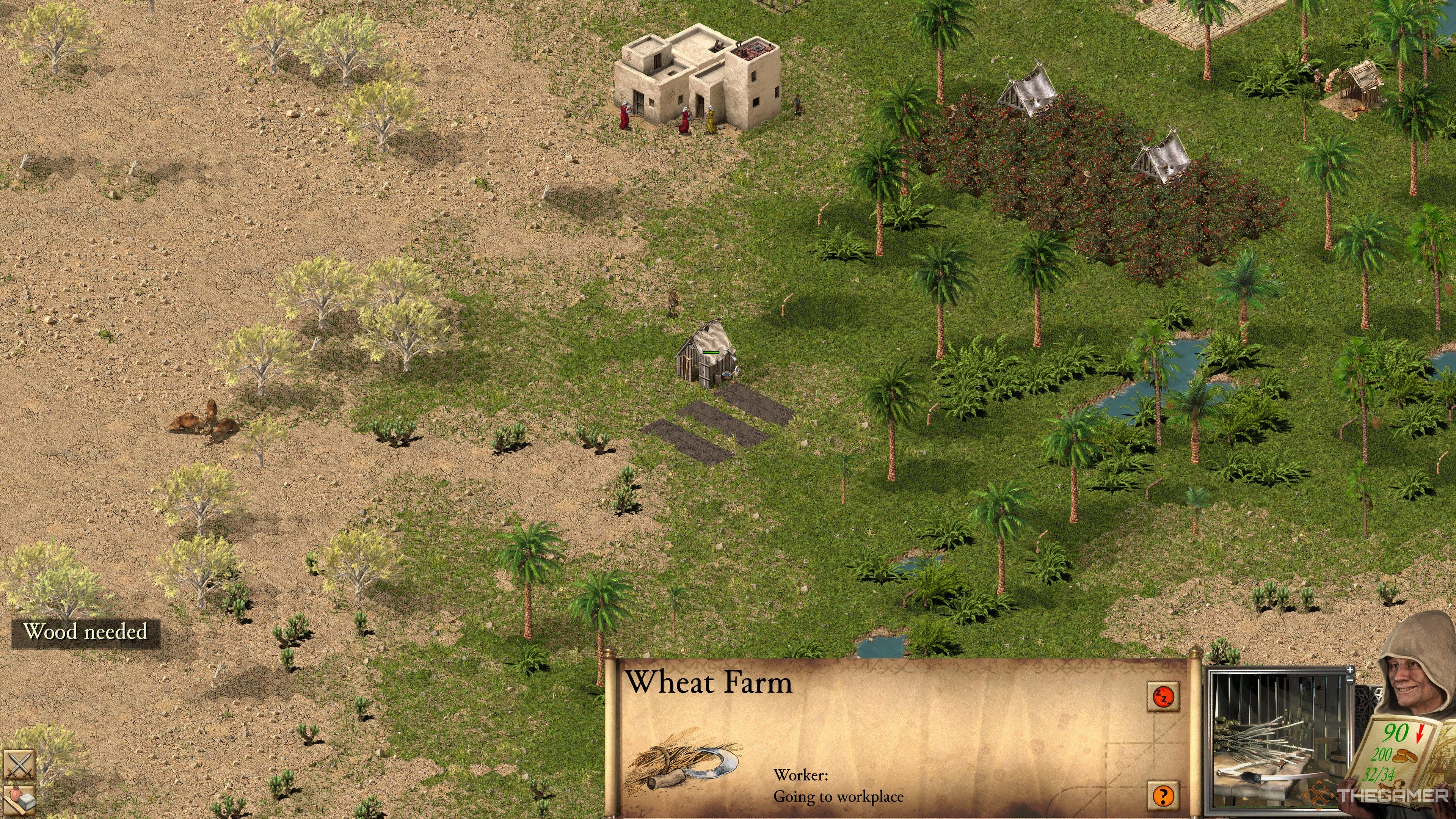Trang trại lúa mì, nền tảng cho chuỗi sản xuất bánh mì sản lượng cao trong Stronghold Crusader Definitive Edition.