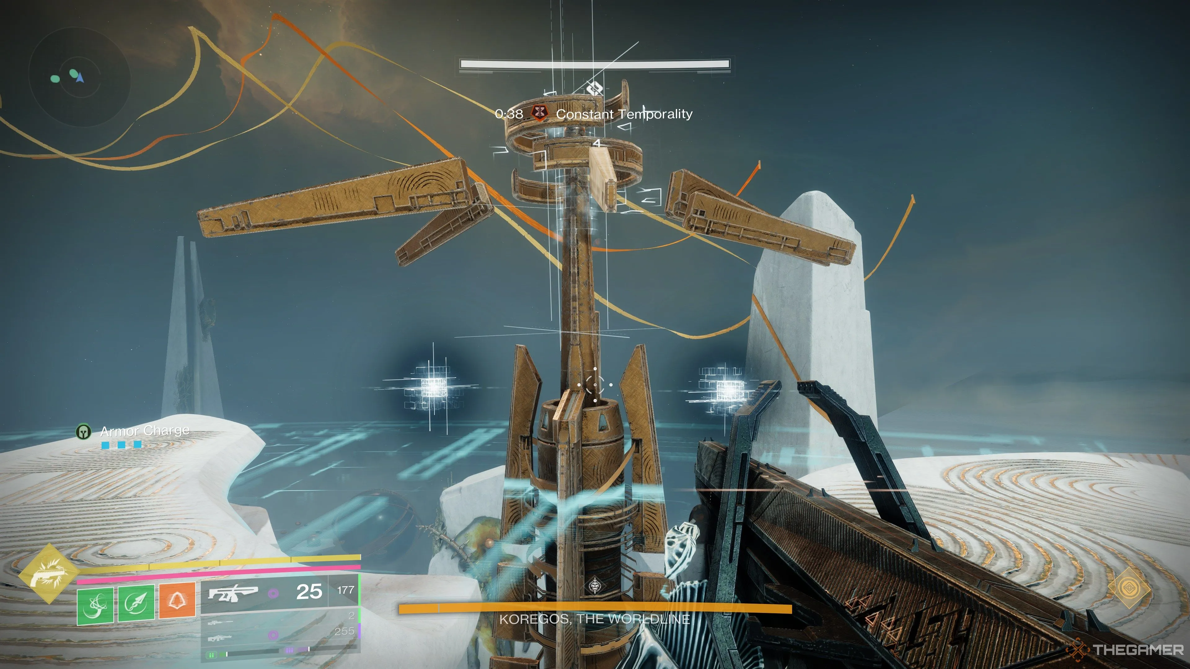 Trụ DPS của boss cuối trong Destiny 2 Desert Perpetual raid