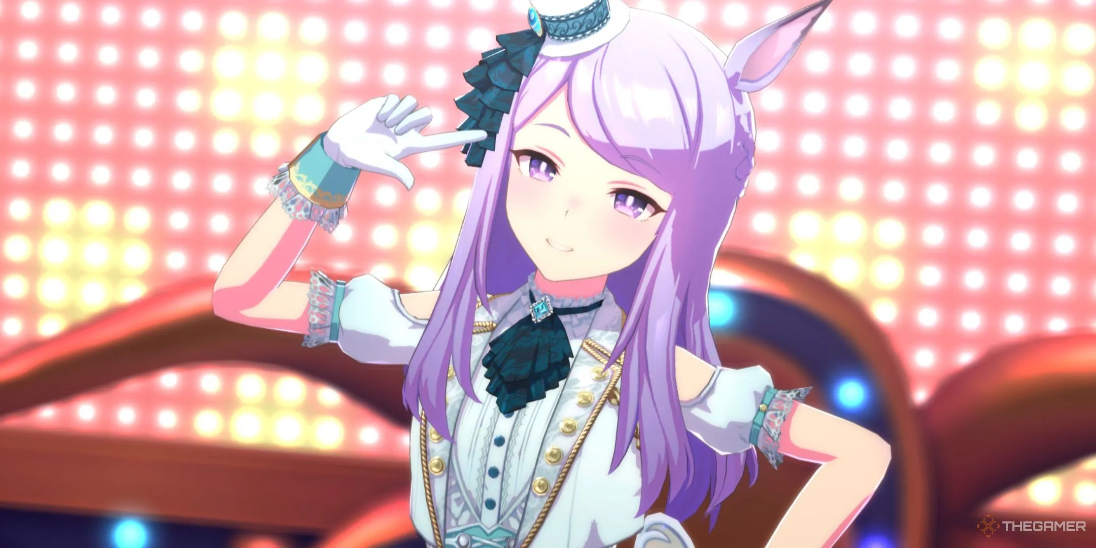 Umamusume Pretty Derby Mejiro Mcqueen End of the Skies is shown in Umamusume Pretty Derby.