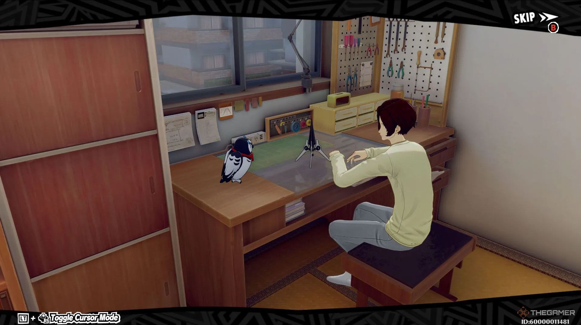 Wonder và Lufel tại khu vực chế tạo trong Persona 5 The Phantom X, thể hiện chi tiết gameplay sâu sắc của game nhập vai này.