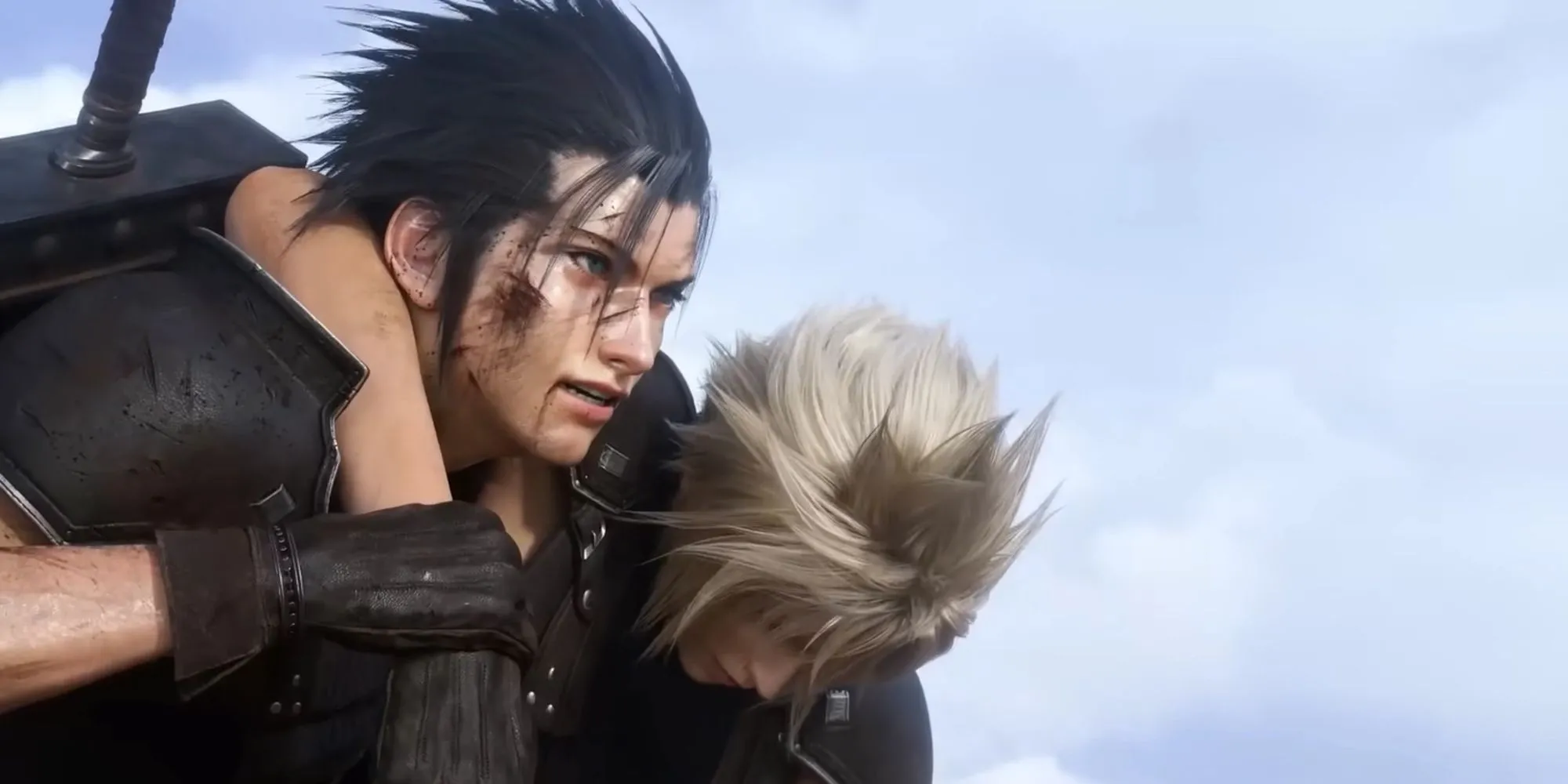 Zack Fair cõng Cloud Strife trong Final Fantasy 7, khoảnh khắc biểu tượng trước cái chết của Zack
