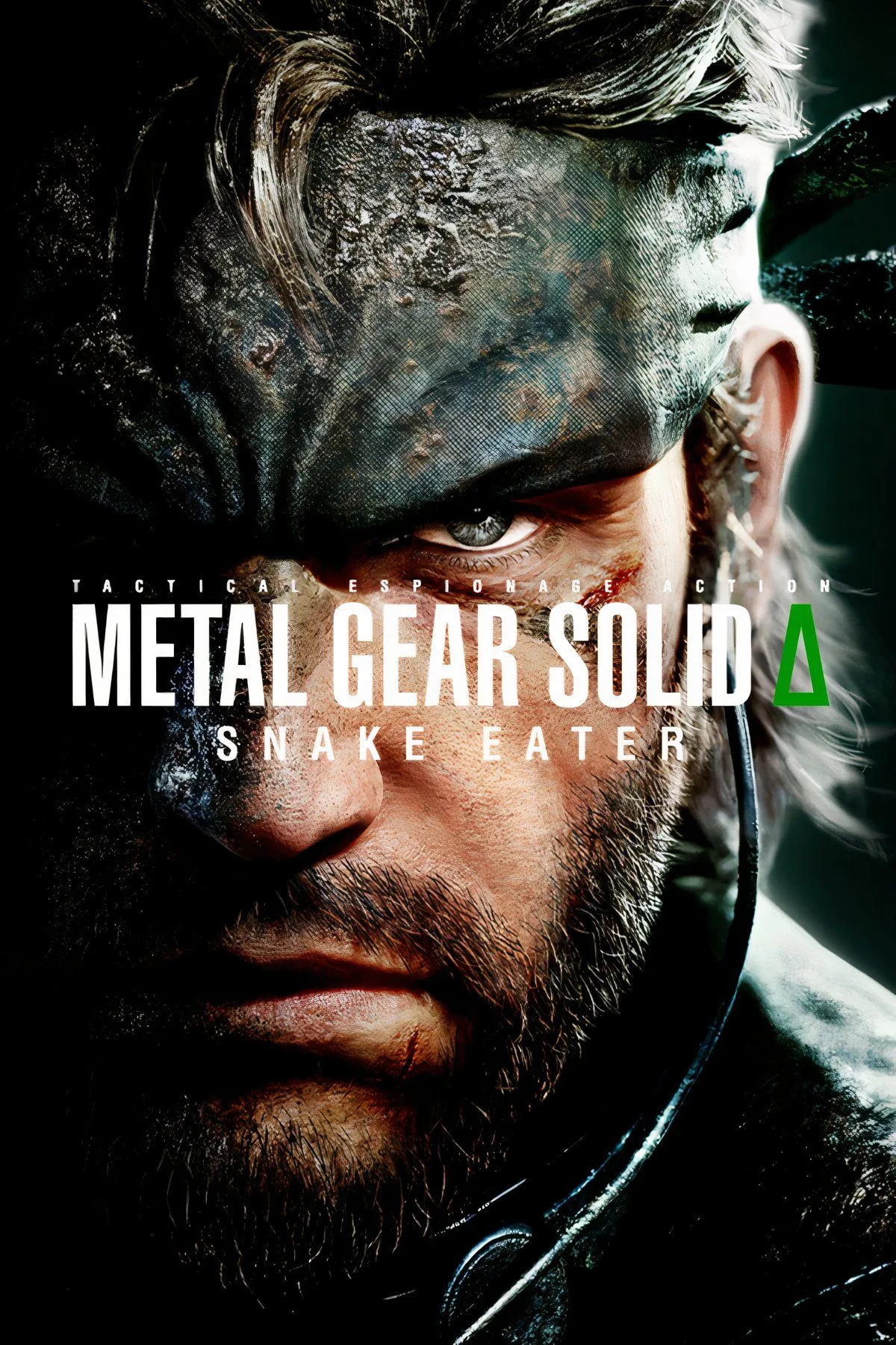 Ảnh bìa chính thức của Metal Gear Solid Delta: Snake Eater, thể hiện phong cách đồ họa nâng cấp