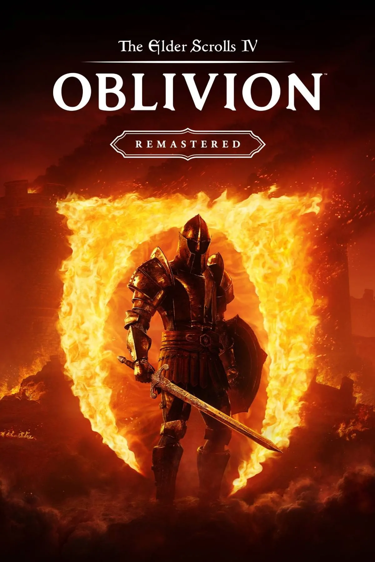 Ảnh bìa chính thức của The Elder Scrolls IV: Oblivion Remastered, tượng trưng cho bản cập nhật đồ họa của Bethesda