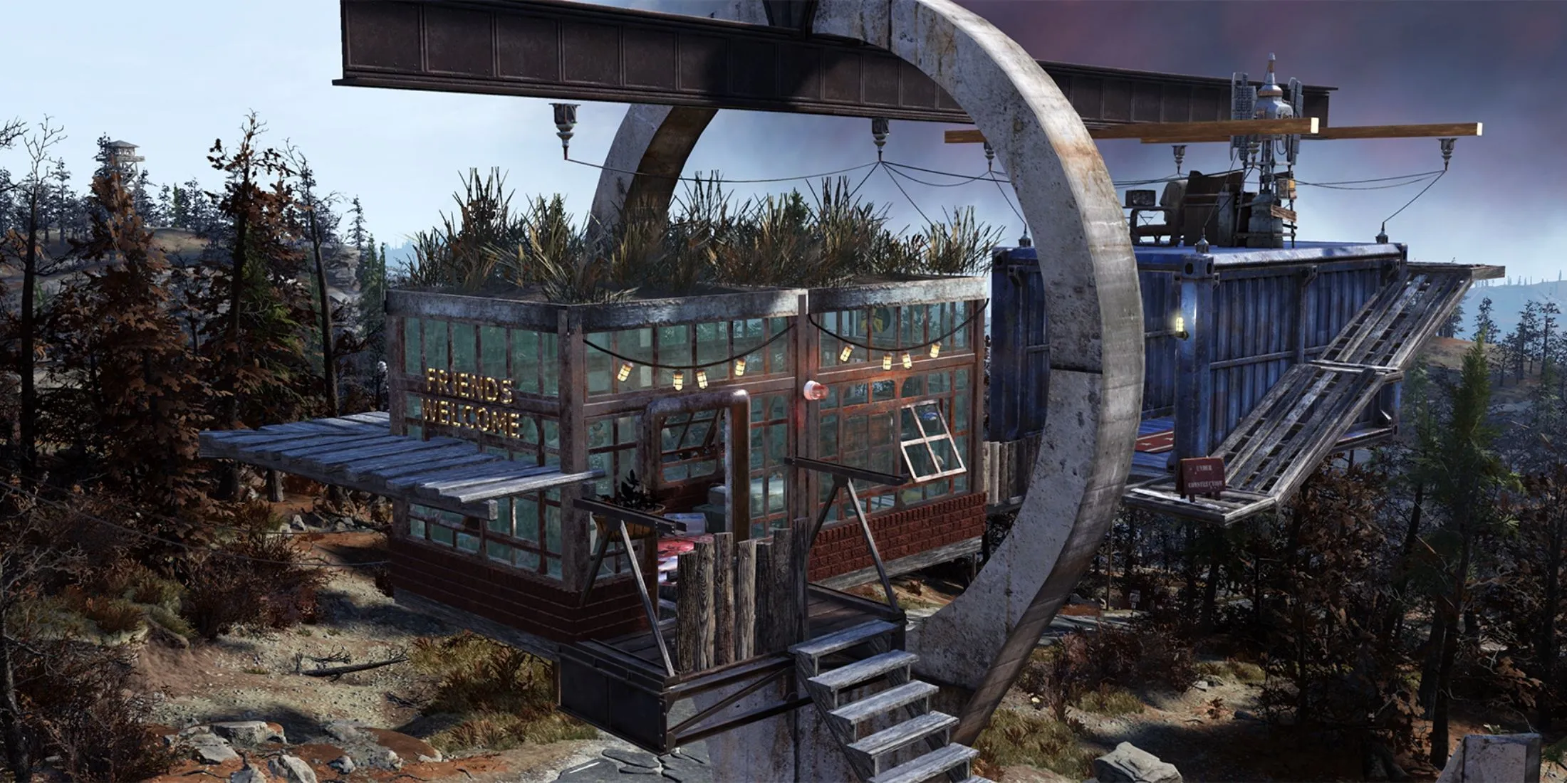 Căn cứ CAMP được xây dựng sáng tạo sau cập nhật Fallout 76, mở ra nhiều khả năng thiết kế độc đáo