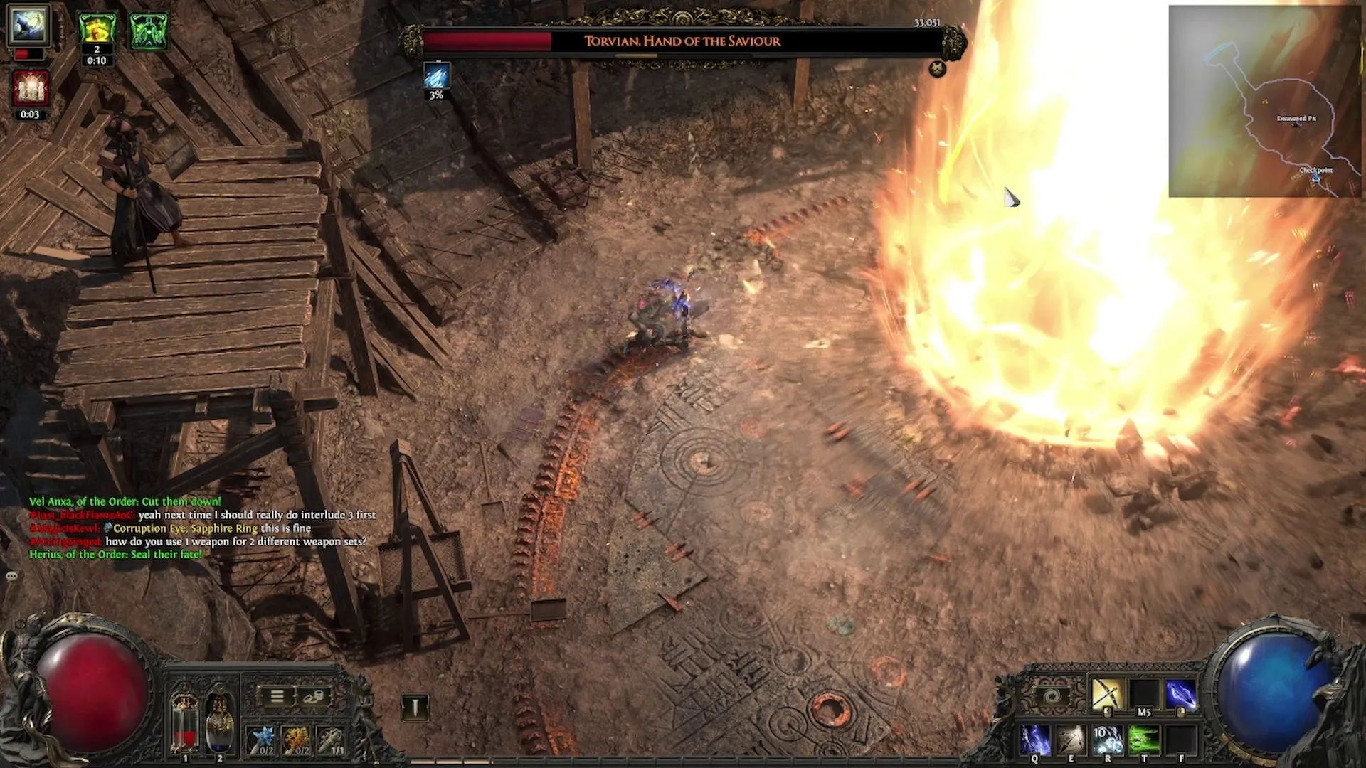 Đòn Beam of Light của Torvian trong Path of Exile 2