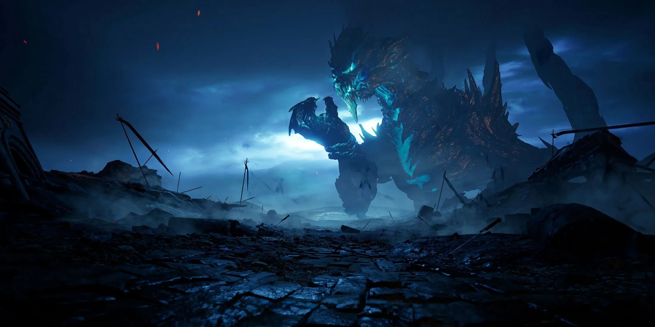 Hình ảnh Arena, rồng đồng hành đầy quyền năng trong Lost Soul Aside, với vảy xanh và dáng vẻ uy nghi