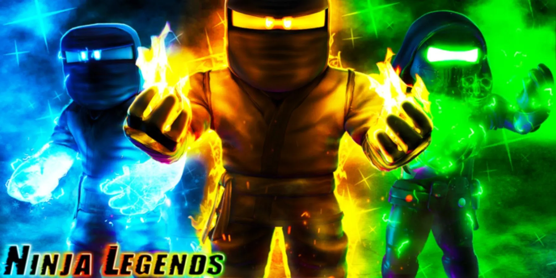 Nhân vật ninja trong Roblox Ninja Legends đang thực hiện một kỹ năng đặc biệt