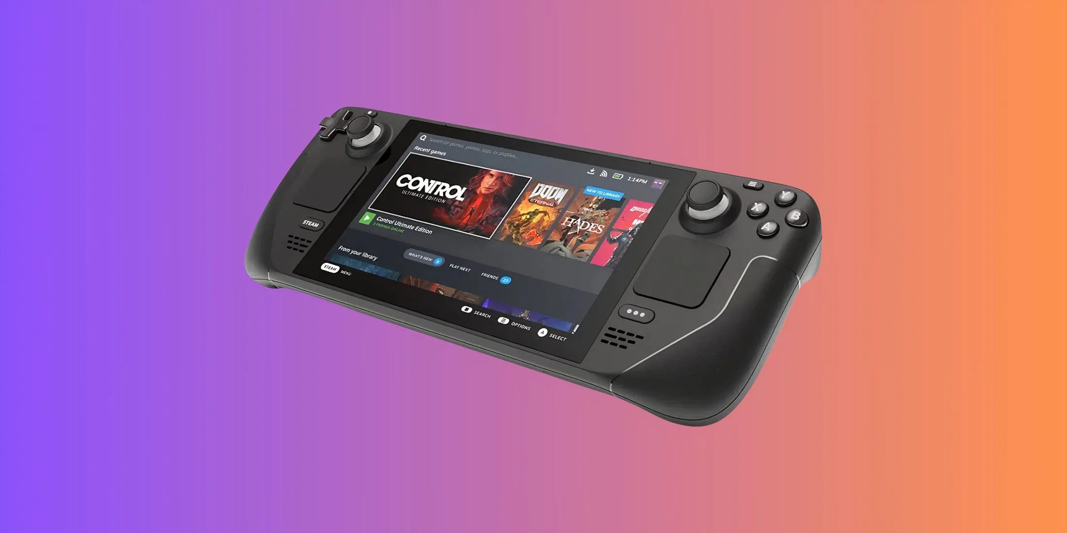 Steam Deck, một trong những đối thủ hàng đầu trong phân khúc console cầm tay, nổi bật với khả năng chơi game PC di động.