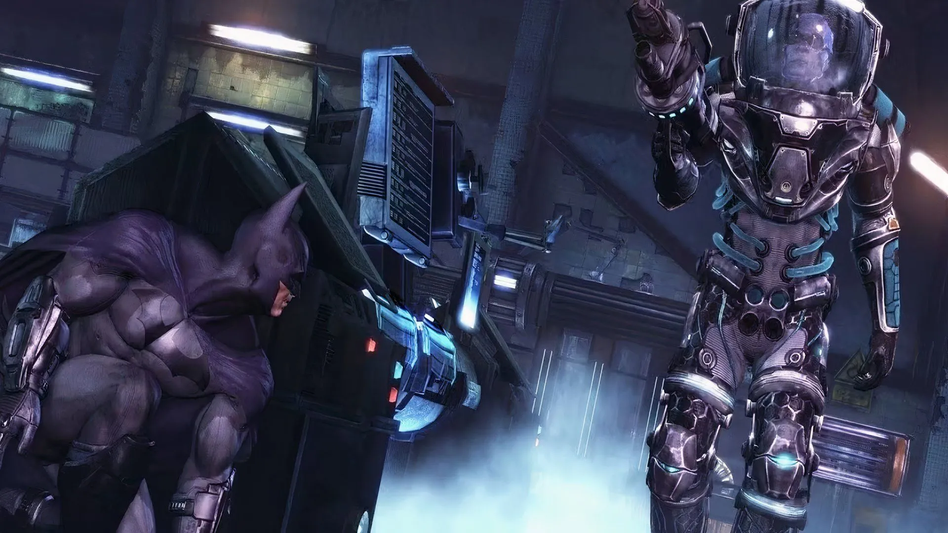 Trận chiến đầy căng thẳng giữa Batman và Mr. Freeze trong không gian hạn chế của Arkham City